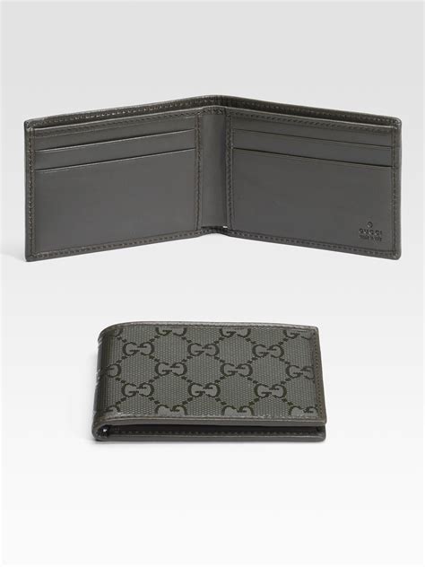 gucci mens wallet fabric and black|gucci men's wallet outlet.